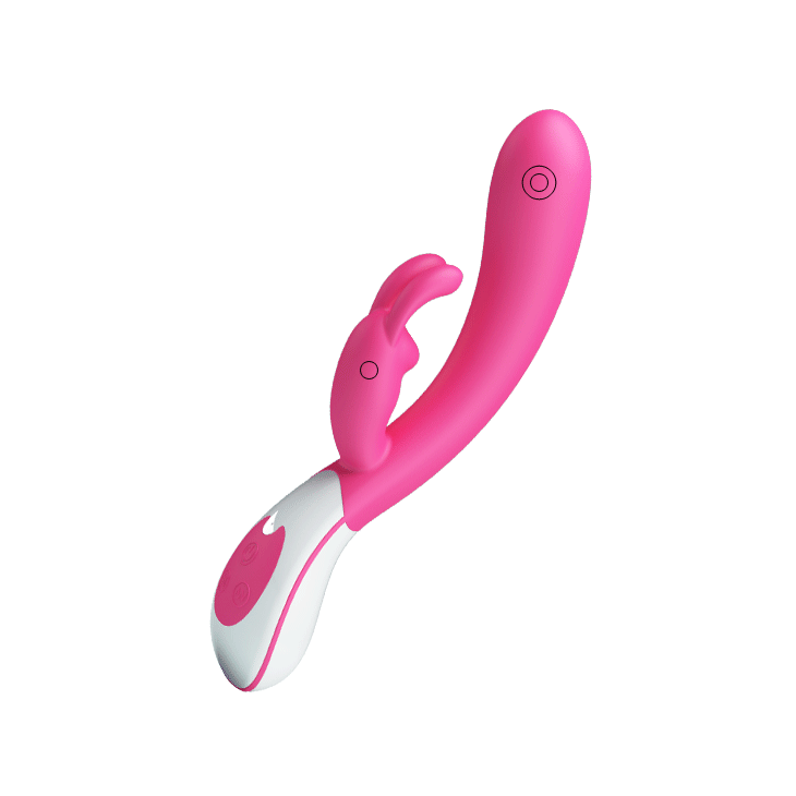 Διπλός Δονητής Με Έλεγχο Φωνής - Vincent Voice Control Rabbit Vibrator Pink Sex Toys 
